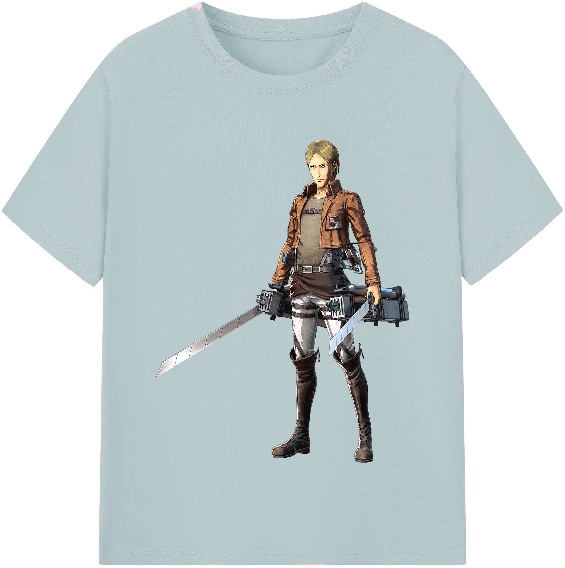 （画像用） 進撃の巨人 Attack on Titan 綿100％半袖Tシャツ（フロントプリント）